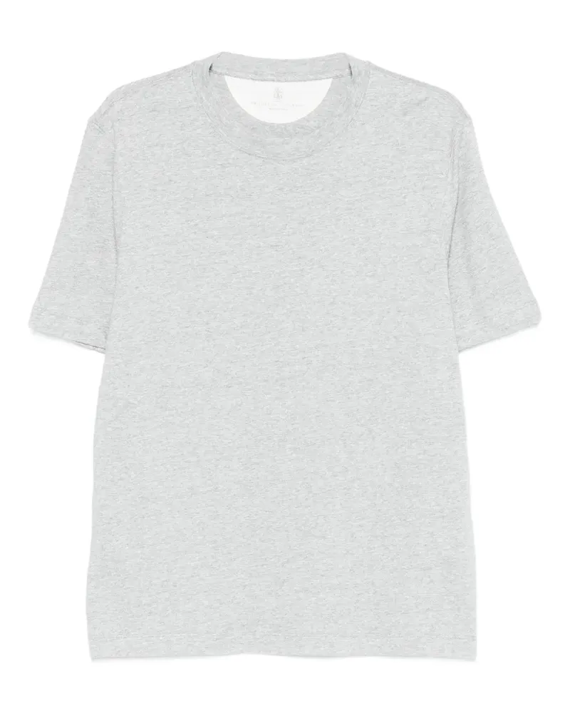Brunello Cucinelli crewneck short-sleeve polo shirt - Grau Grau