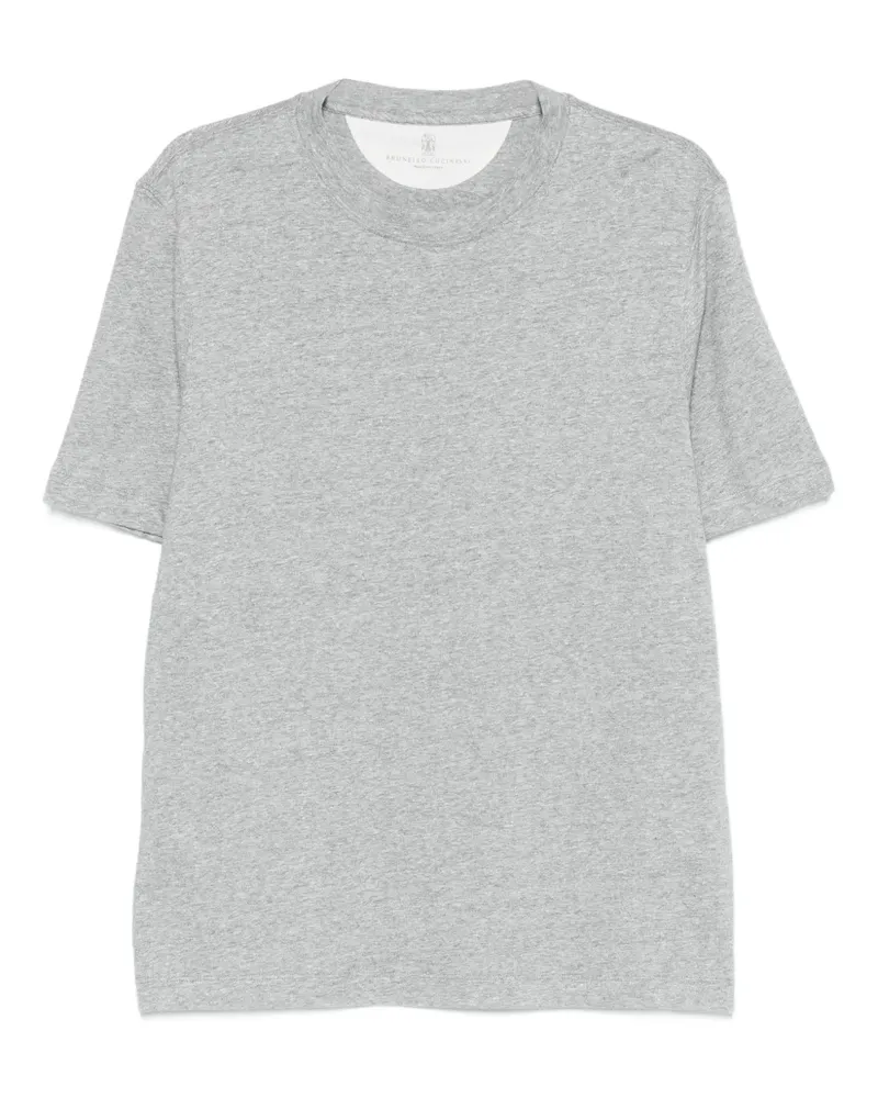 Brunello Cucinelli crewneck short-sleeve polo shirt - Grau Grau