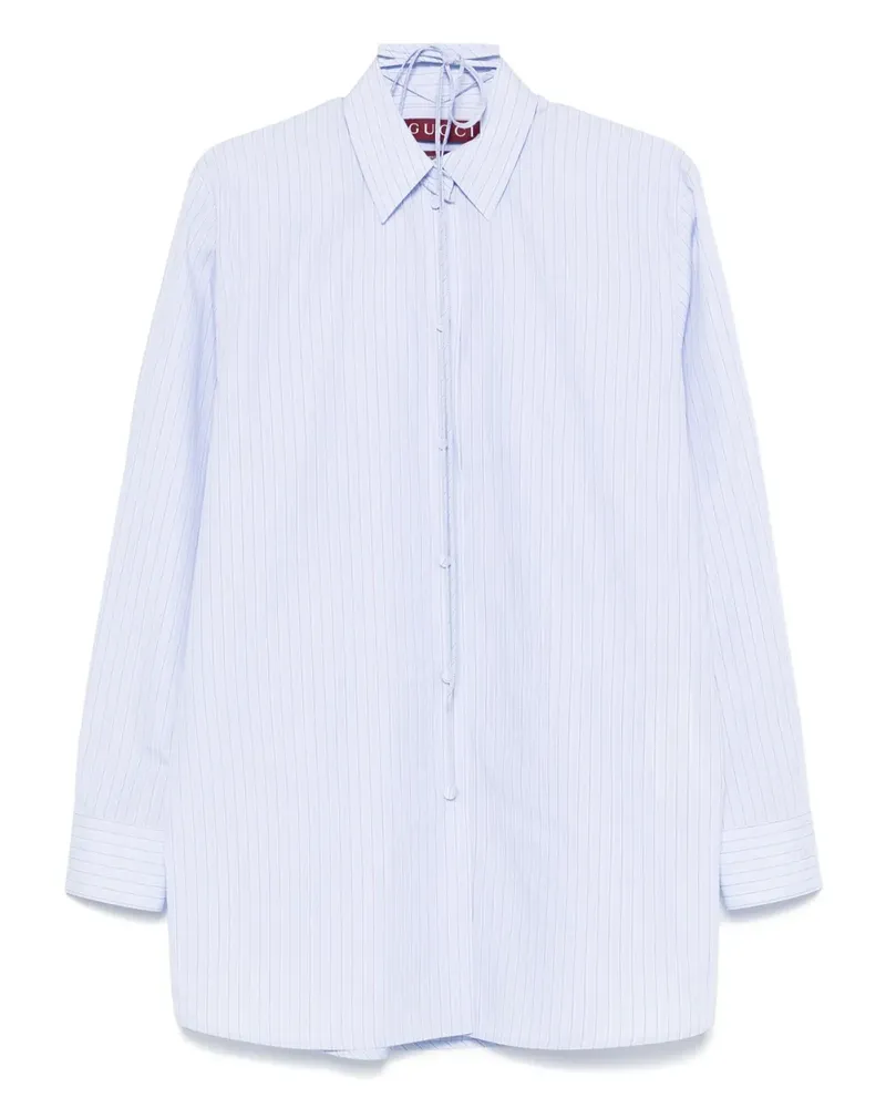 Gucci Gestreiftes Hemd - Blau Blau