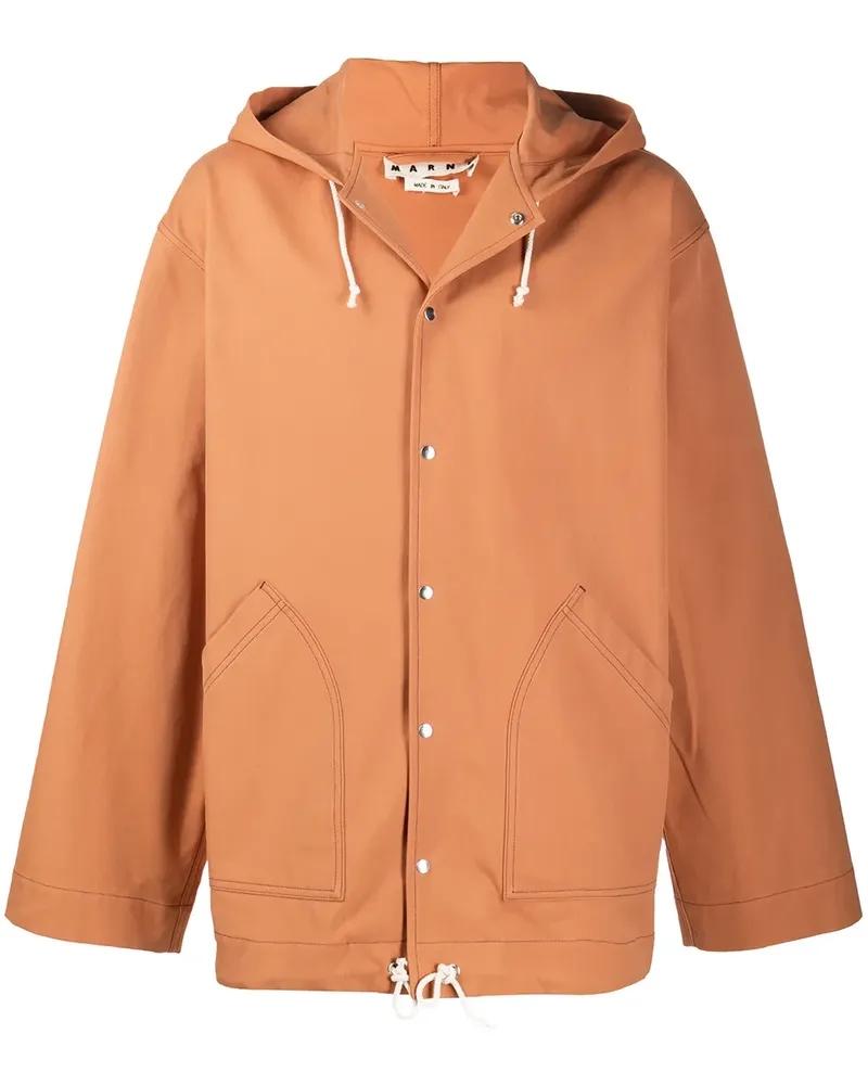 Marni Kapuzenjacke im Oversized-Look - Orange Orange