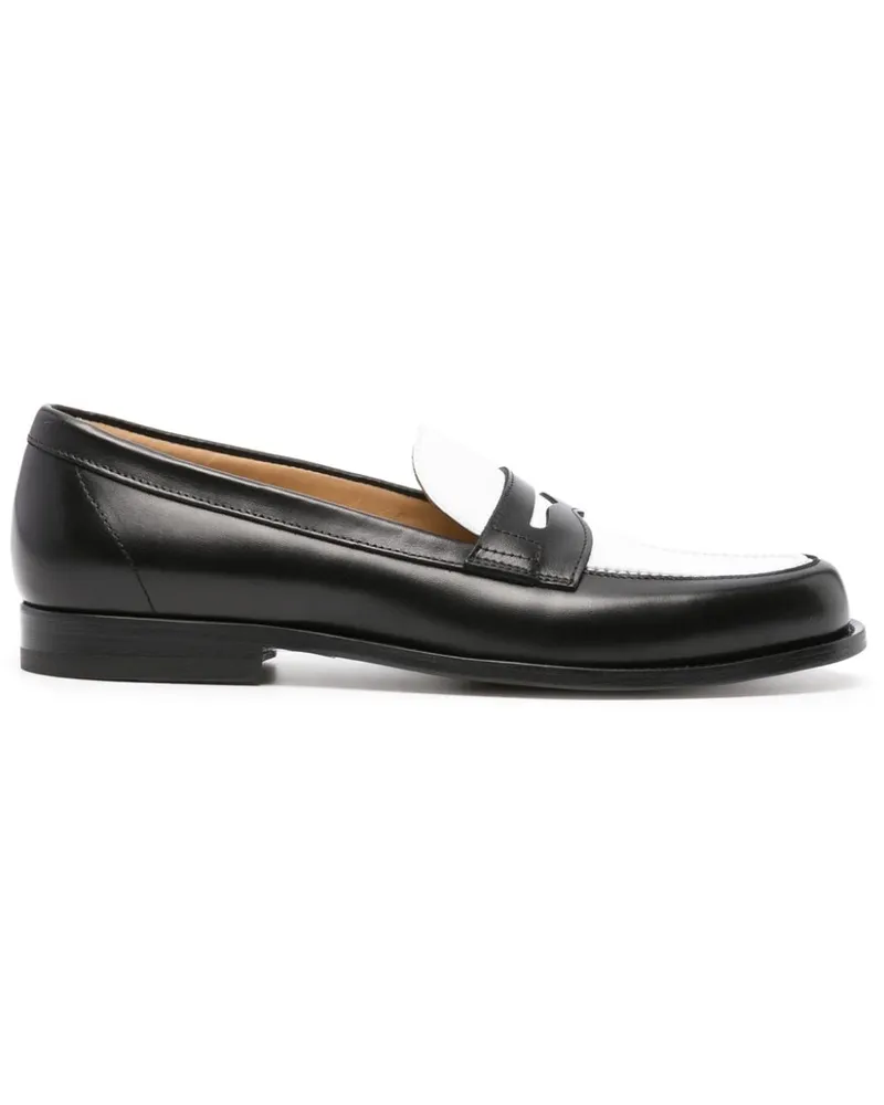 Scarosso Zweifarbige Loafer - Schwarz Schwarz