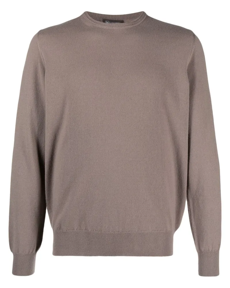 Colombo Fein gestrickter Kaschmirpullover - Nude Nude