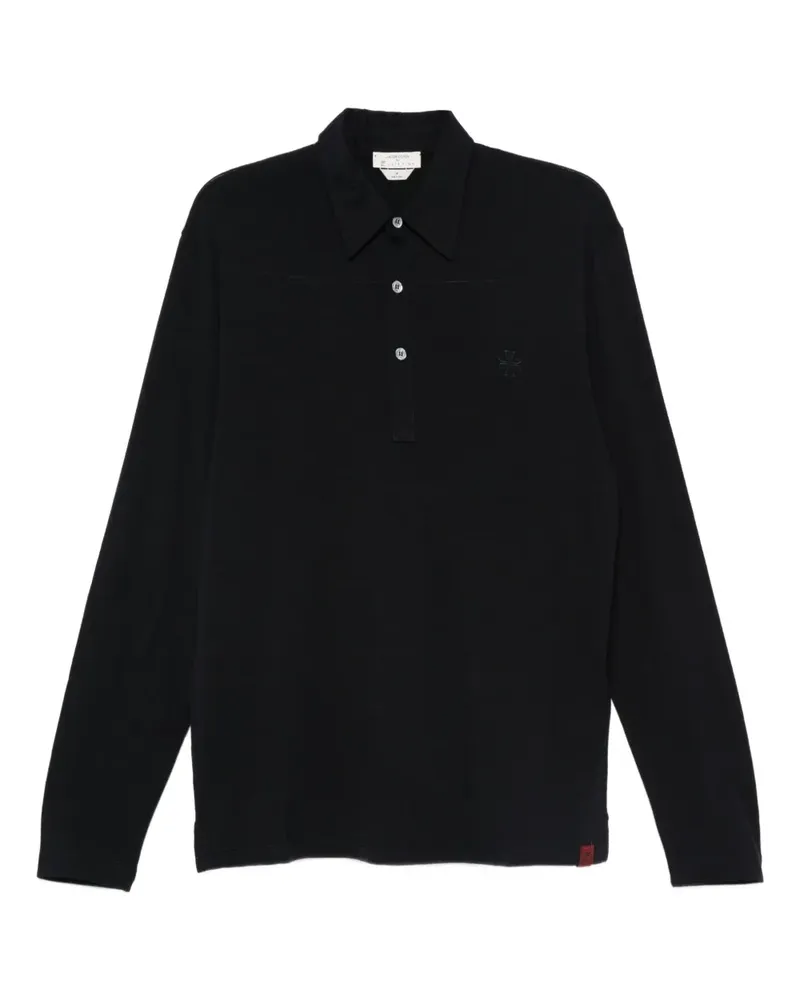 Jacob Cohën Klassisches Poloshirt - Schwarz Schwarz