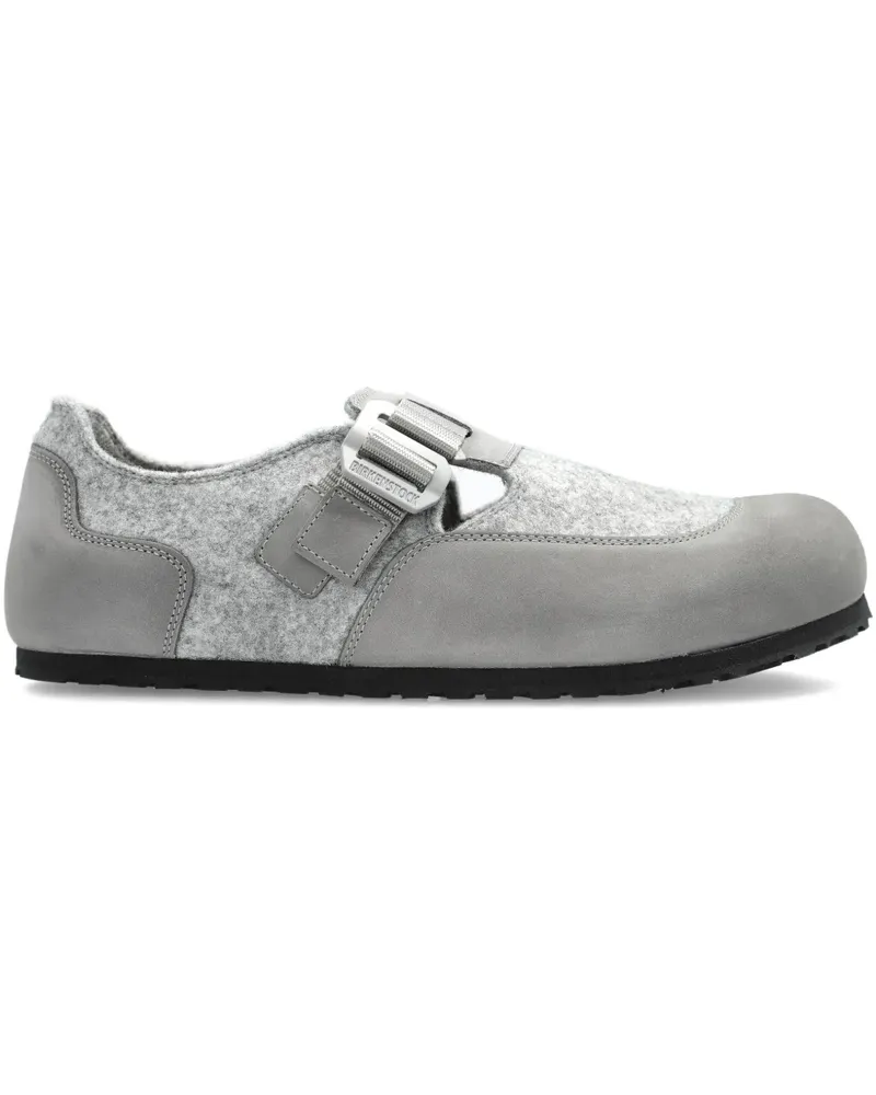 Birkenstock London Nova buckle-strap felt loafers - Grau Grau