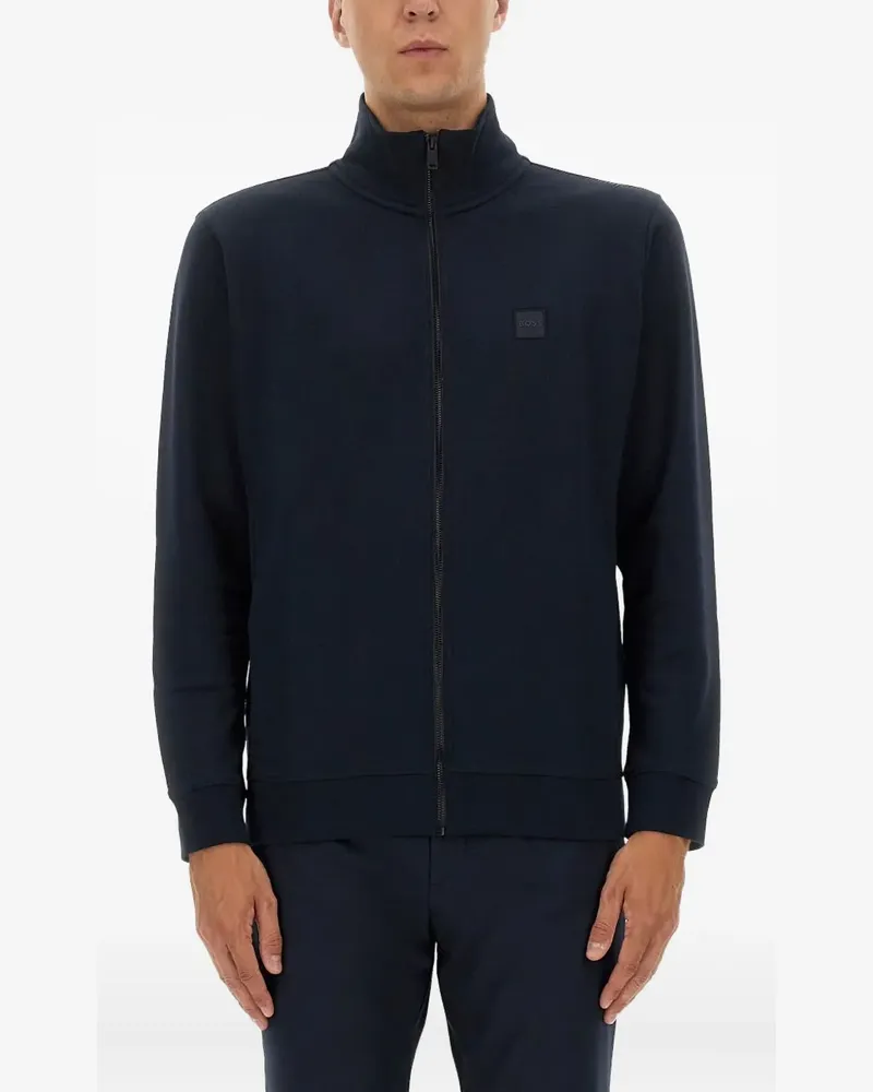 HUGO BOSS Sweatshirt mit Reißverschluss - Blau Blau