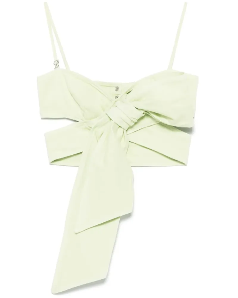 Blumarine Oberteil mit Schleifendetail - Grün Grün