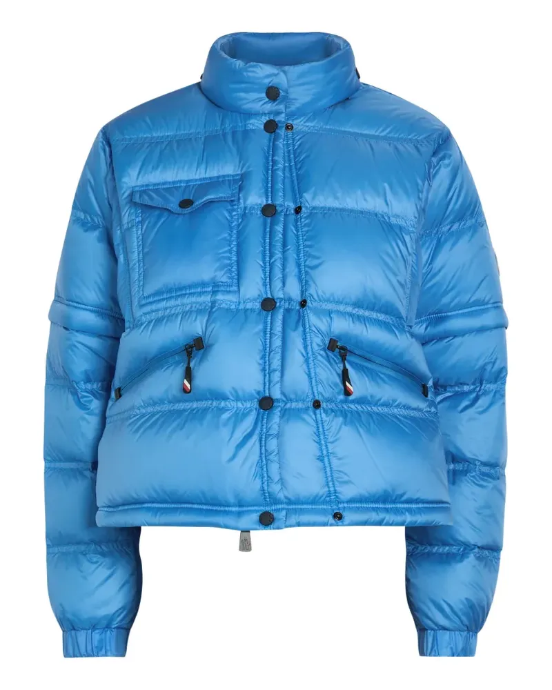 Moncler quilted high-neck jacket - Blau Blau
