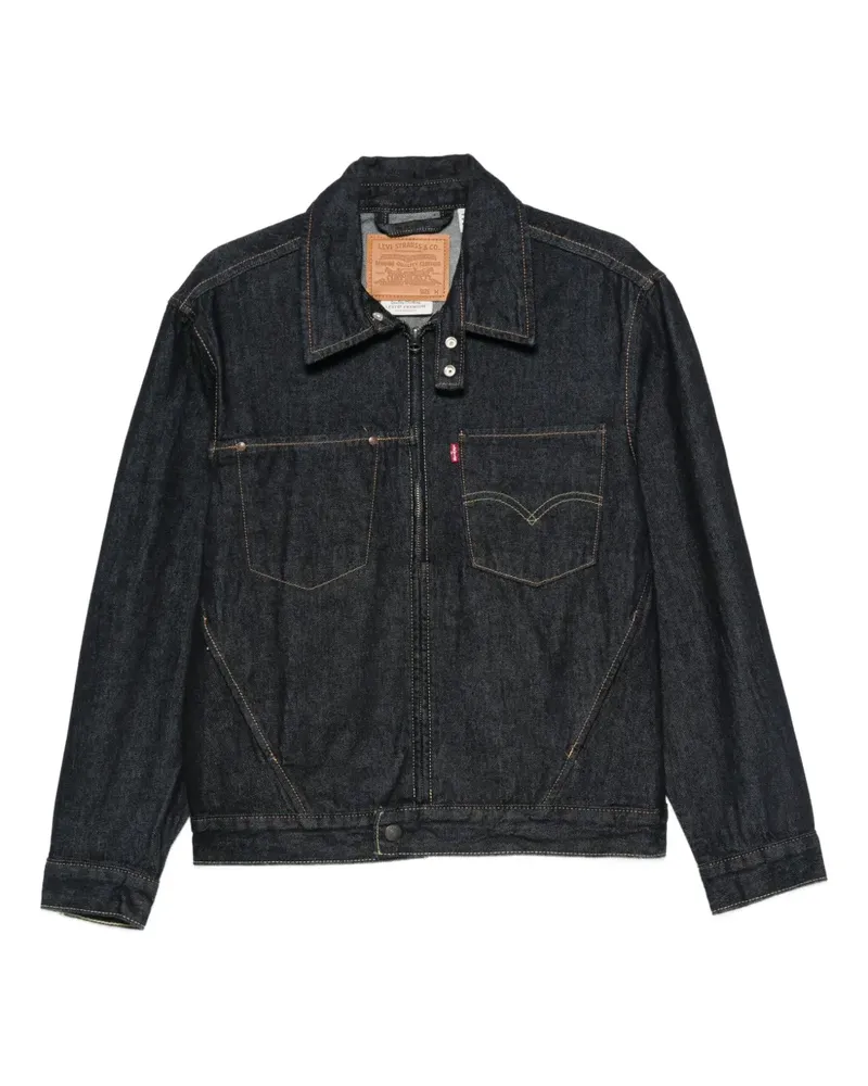 Levi's zip-front patch-pockets denim jacket - Blau Blau