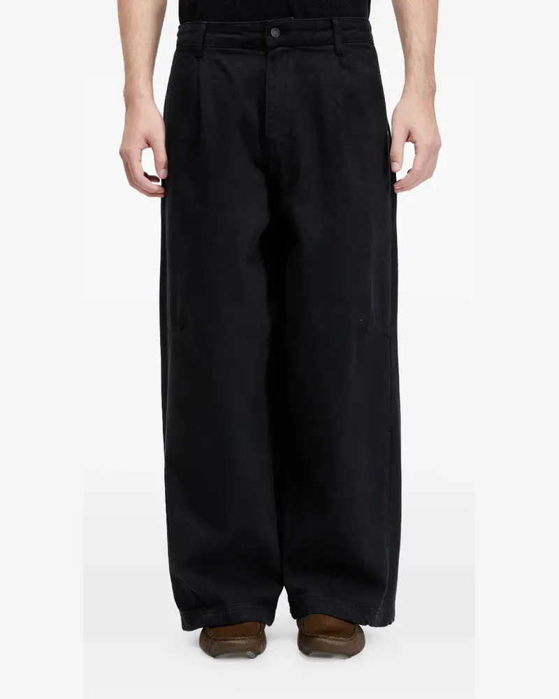Osklen Weite Twill-Hose - Schwarz Schwarz