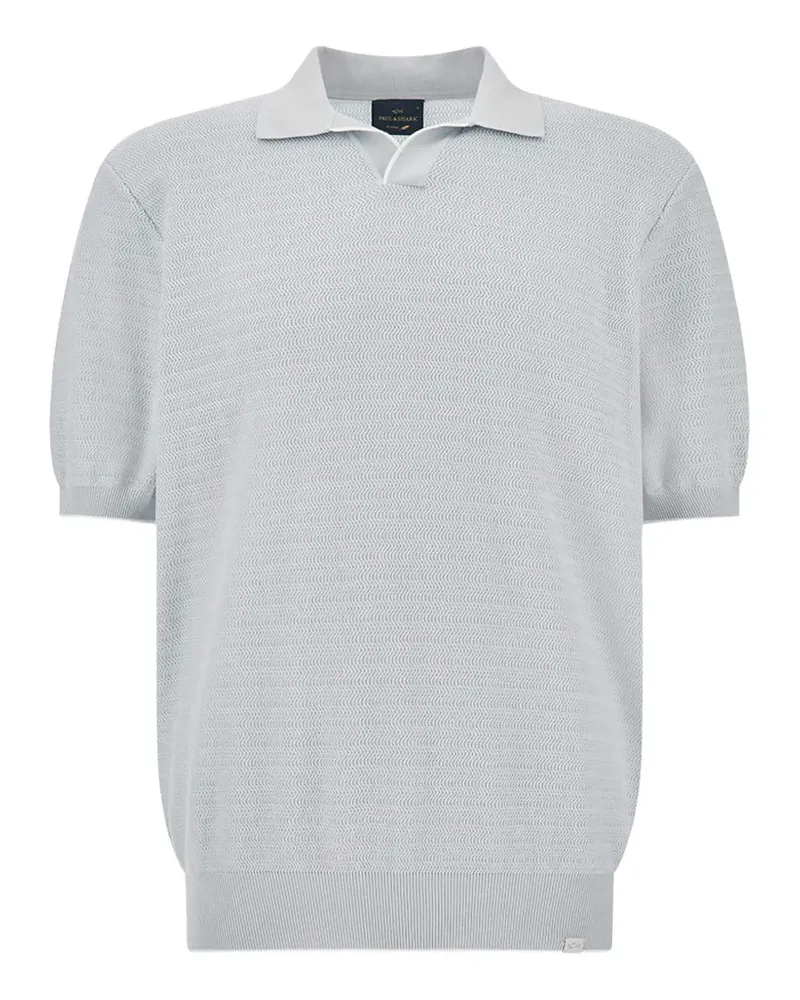 Paul & Shark open-collar cotton T-shirt - Blau Blau