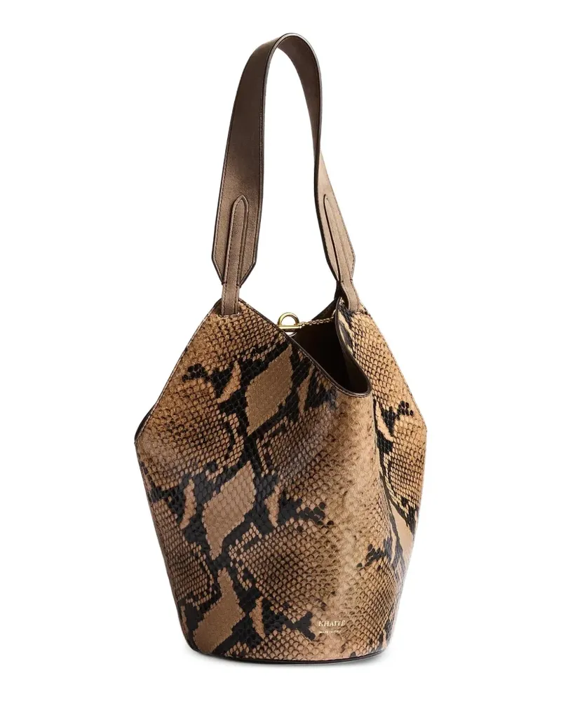 KHAITE Mini Lotus Tote - Braun Braun