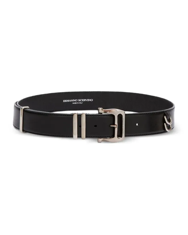 Ermanno Scervino buckle-fastening leather belt - Schwarz Schwarz