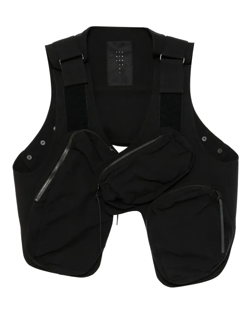 The Viridi-anne pockets vest - Schwarz Schwarz