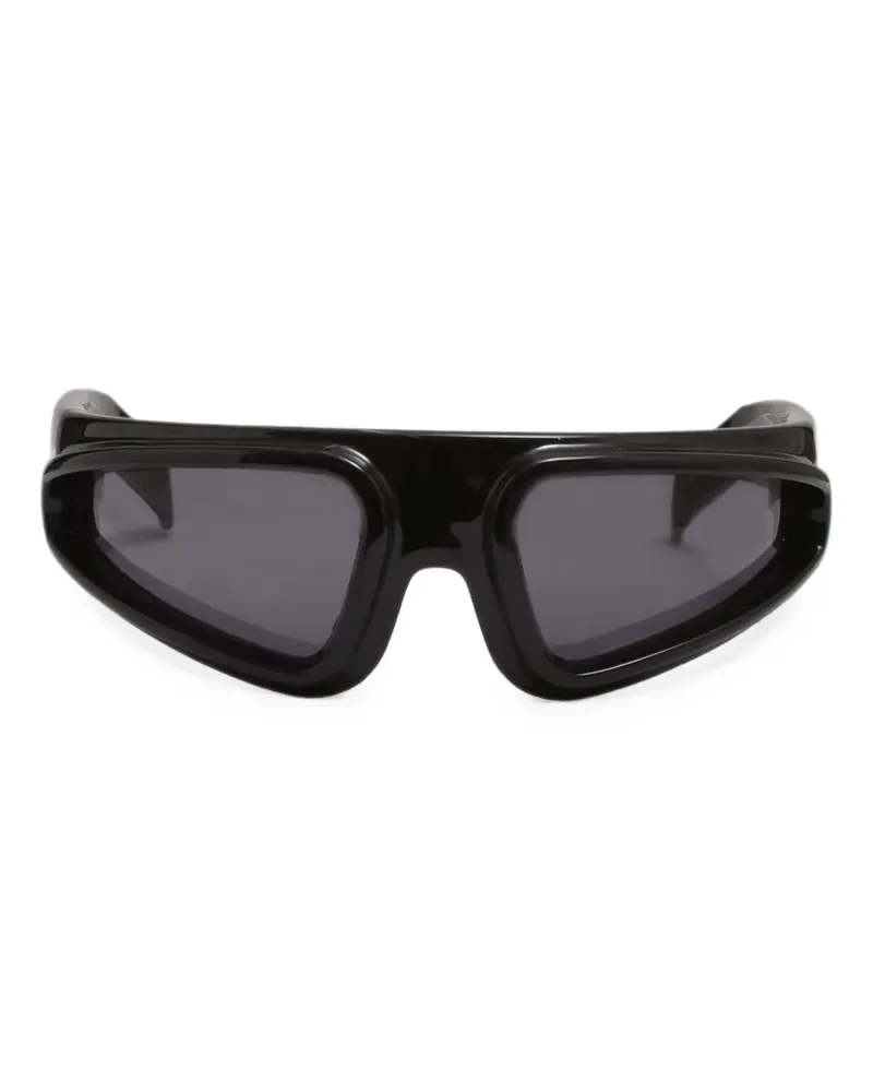 Rick Owens Ryder geometric-frame sunglasses - Schwarz Schwarz