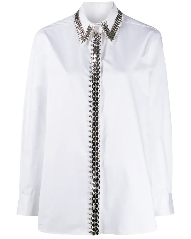 Christopher Kane Hemd mit Ketten - Weiß Weiß