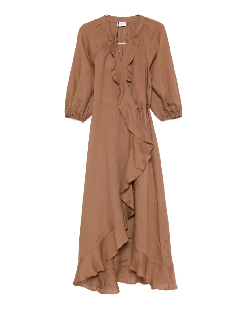 MARELLA ruffled wrap asymmetric dress - Braun Braun