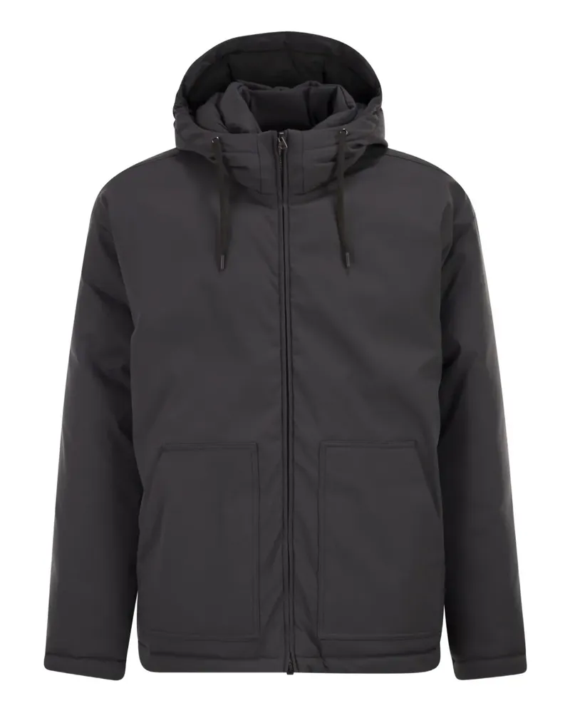 Herno Kapuzenjacke mit Reißverschluss - Grau Grau