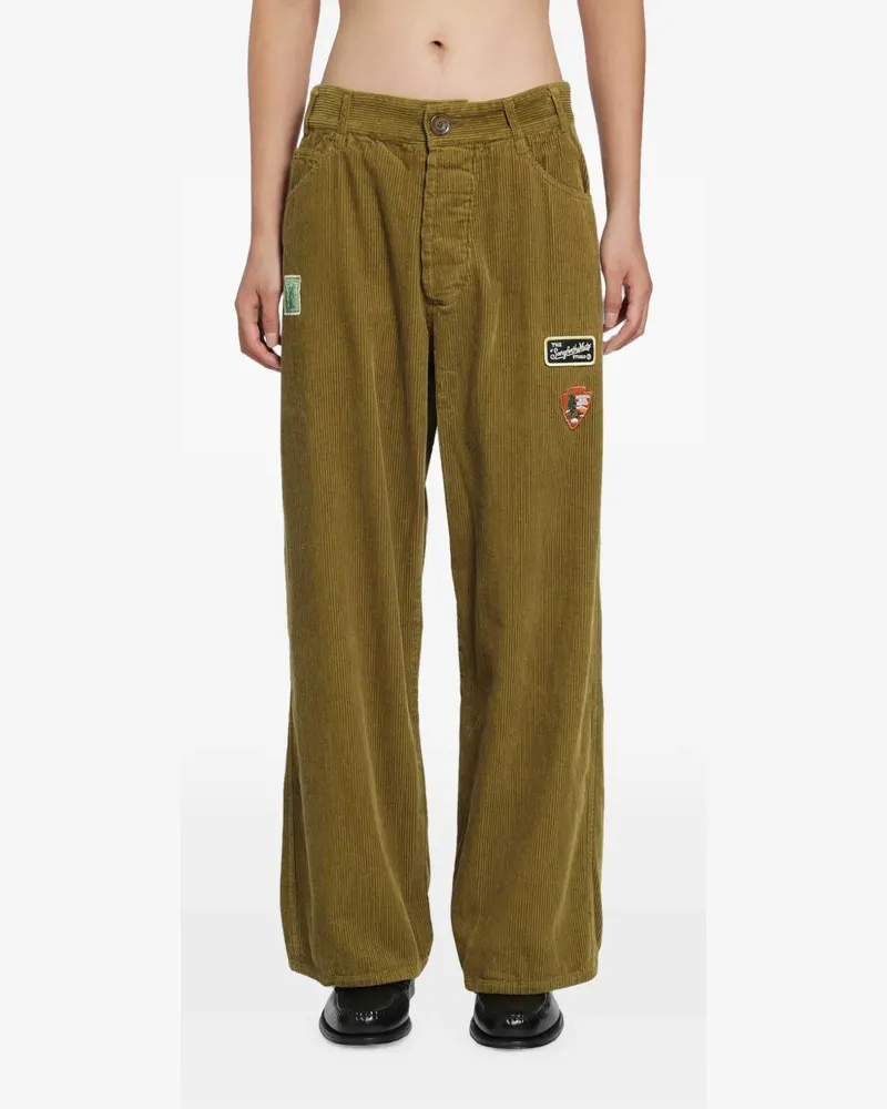 Song For The Mute Baggy Cordhose mit Patch - Gelb Gelb