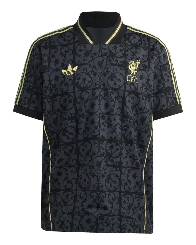 adidas x Liverpool FC embroidered jersey - Grau Grau
