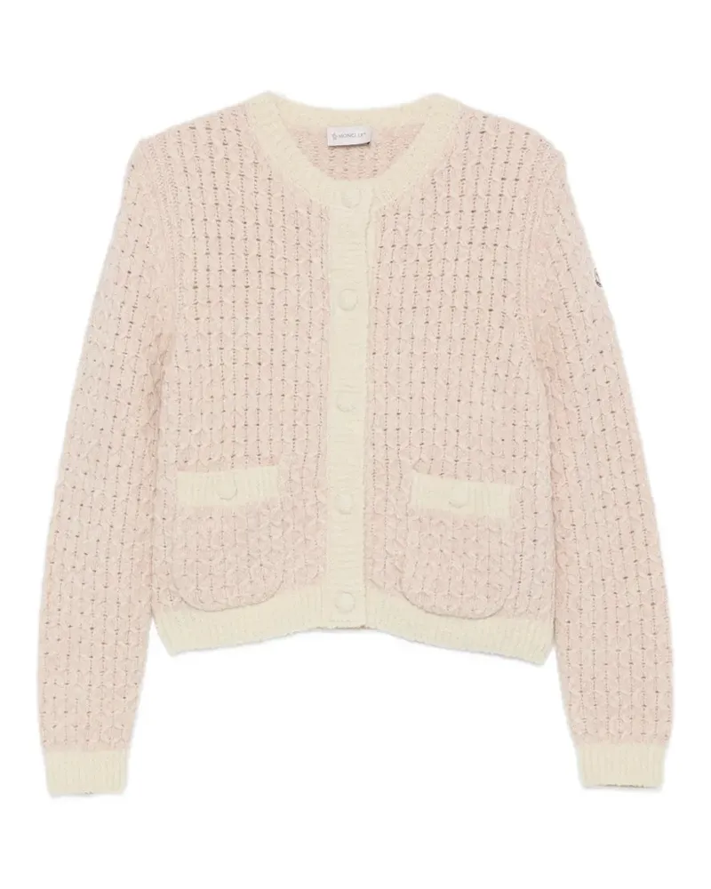 Moncler Cardigan mit Zopfmuster - Rosa Rosa