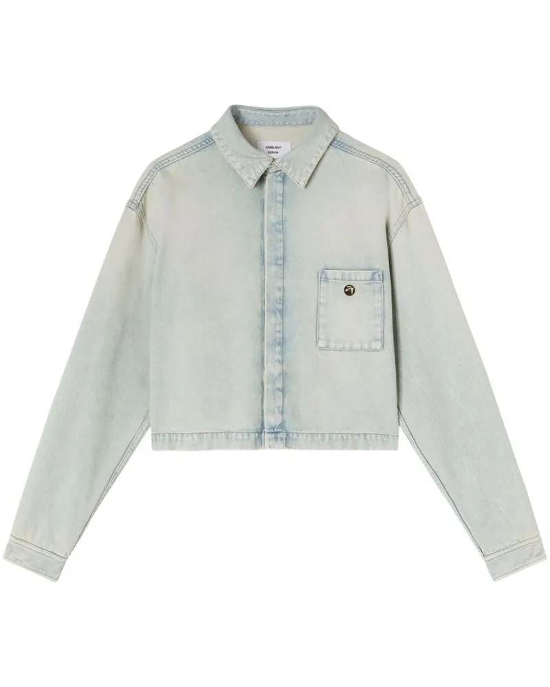 AMBUSH Strickjacke mit Logo-Applikation - Blau Blau