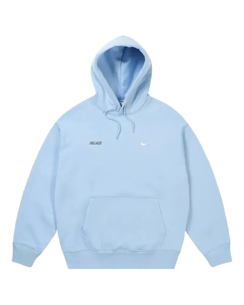 PALACE Swoosh logo-print hoodie - Blau Blau