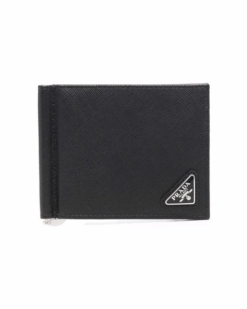 Prada Portemonnaie aus Saffiano-Leder - Schwarz Schwarz
