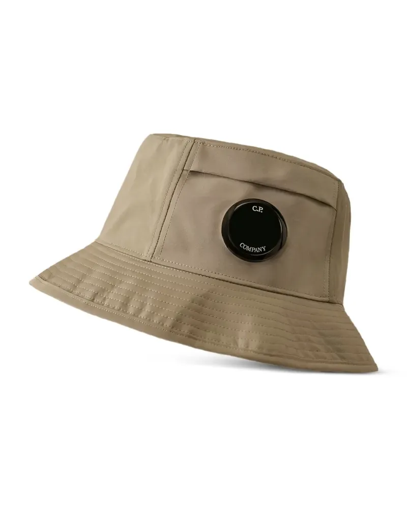 C.P. Company Fischerhut mit Logo-Patch - Nude Nude