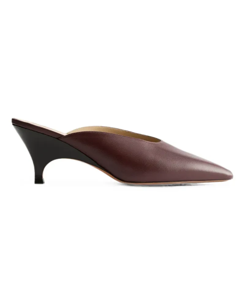 Le Monde Béryl Petra pointed-toe mules - Rot Rot