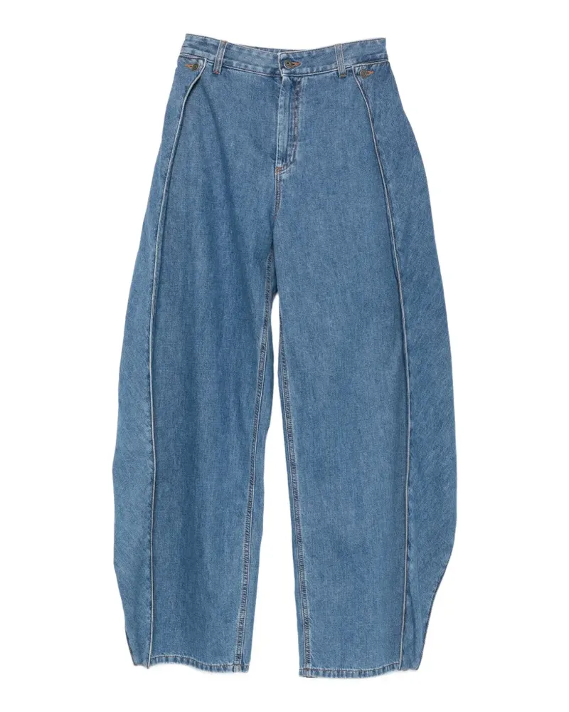 Loewe Wide-Leg-Jeans mit Kontrastdetails - Blau Blau