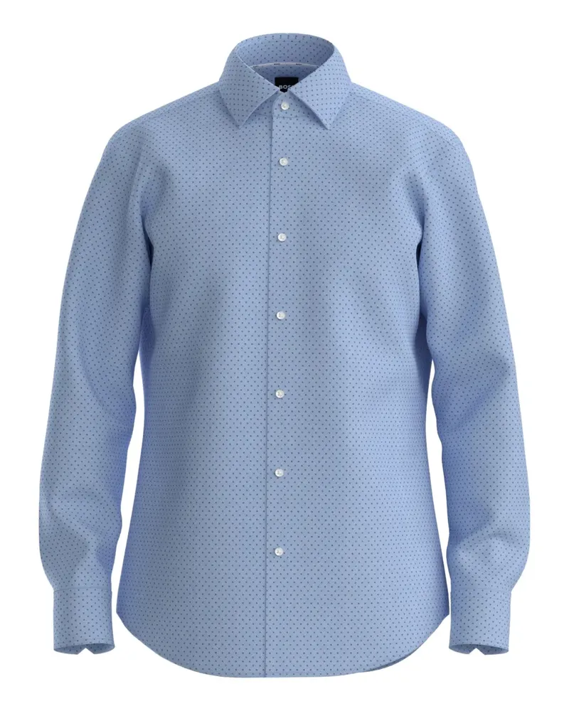 HUGO BOSS Geometrisch gemustertes Hemd - Blau Blau