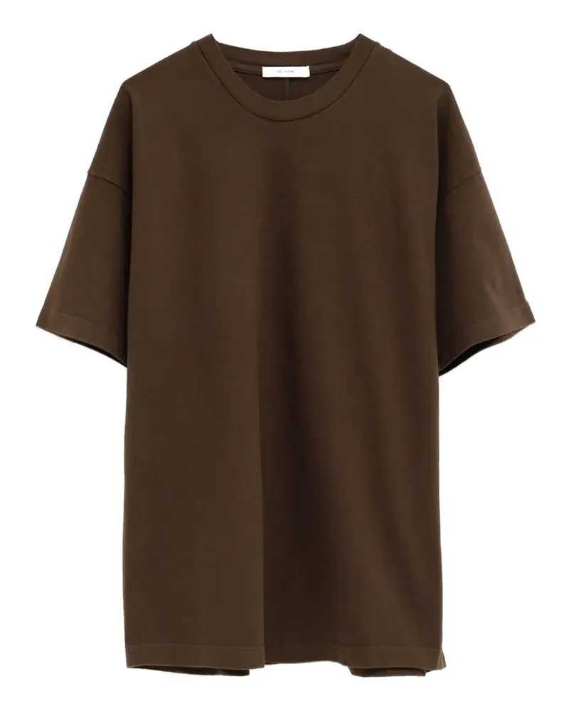 The Row short-sleeve boxy top - Braun Braun