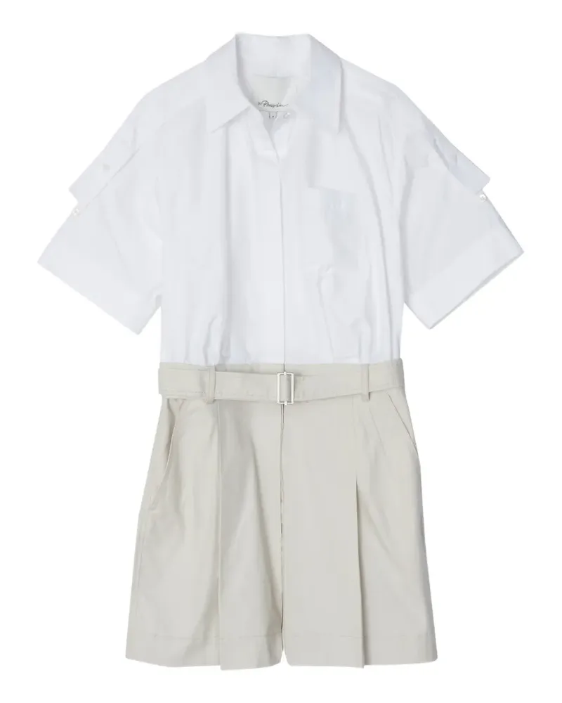 3.1 phillip lim Kleid mit Gürtel - Weiß Weiß