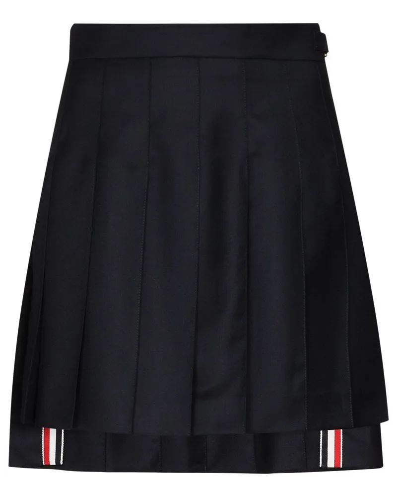 Thom Browne School Uniform' Faltenrock - Blau Blau