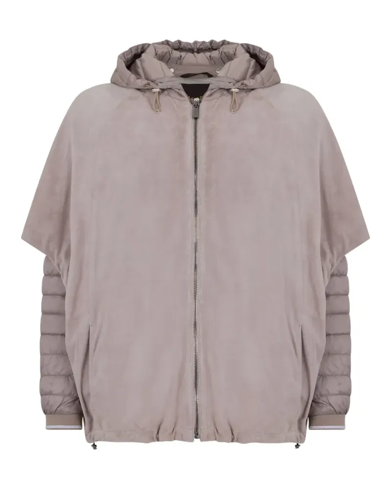 MOORER hooded jacket - Nude Nude