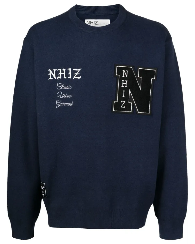 Izzue Sweatshirt mit Patch-Detail - Blau Blau