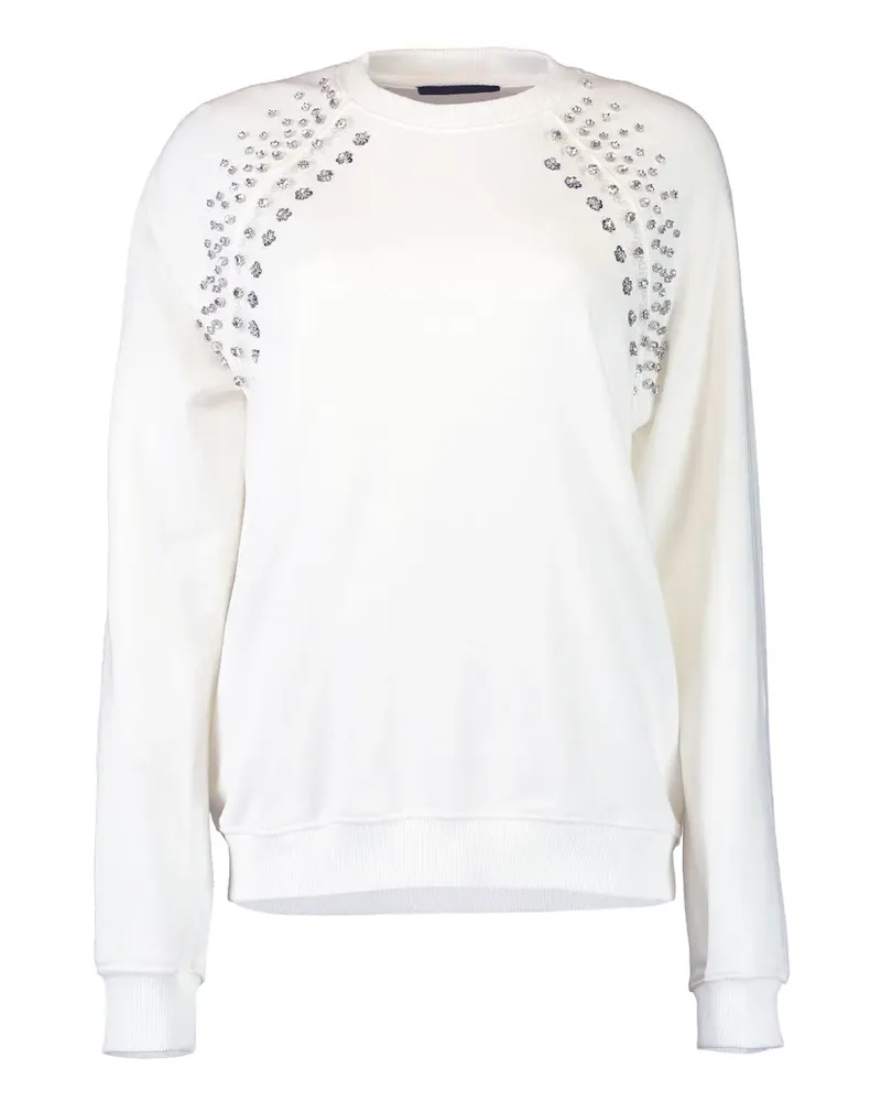 Le Superbe crystal-embellished sweatshirt - Weiß Weiß
