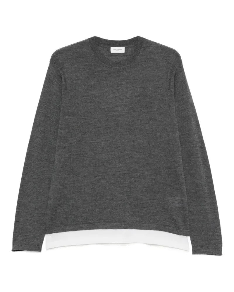 Paolo Pecora Milano crew-neck long-sleeve sweater - Grau Grau