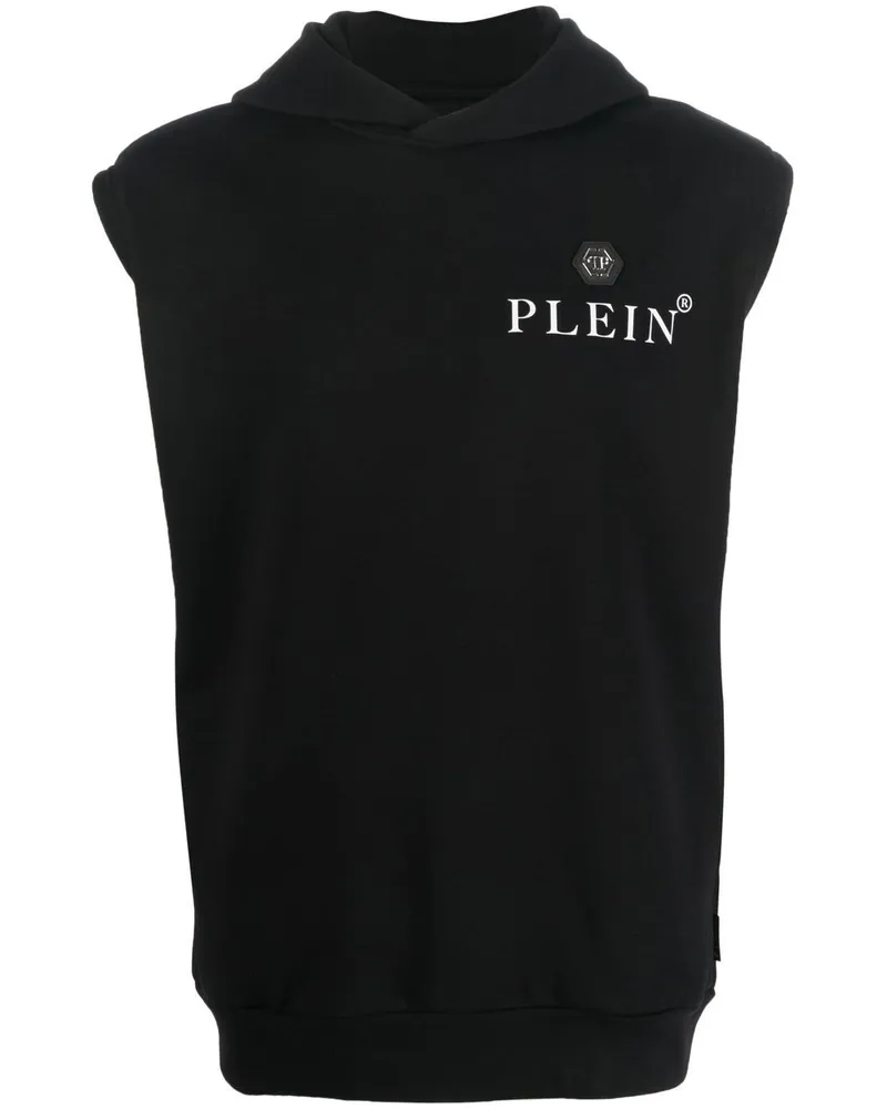 Philipp Plein Hoodie mit Logo-Print Schwarz