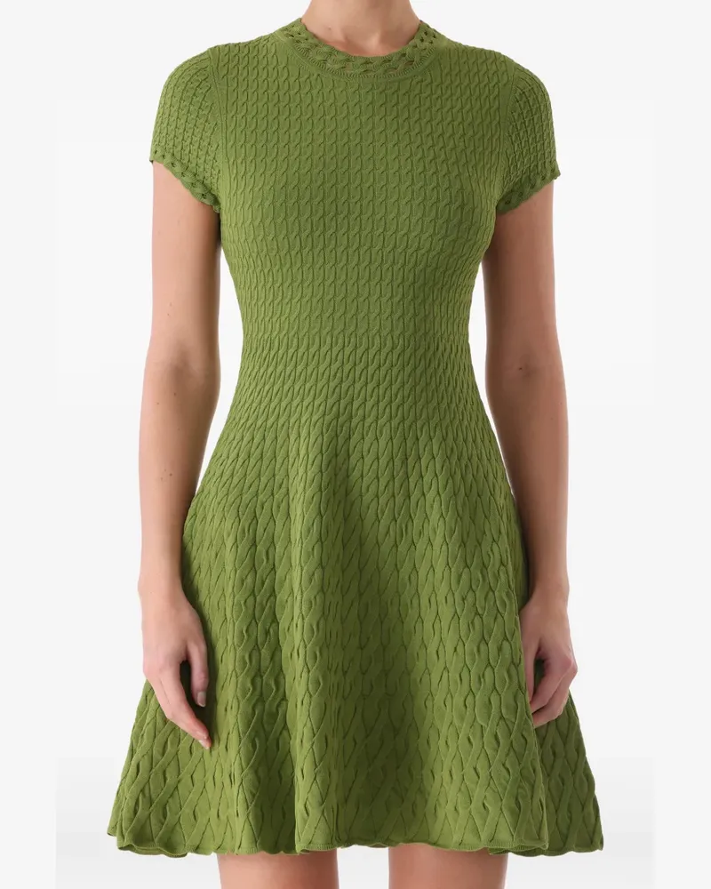 Jason Wu Minikleid mit Zopfmuster - Grün Grün