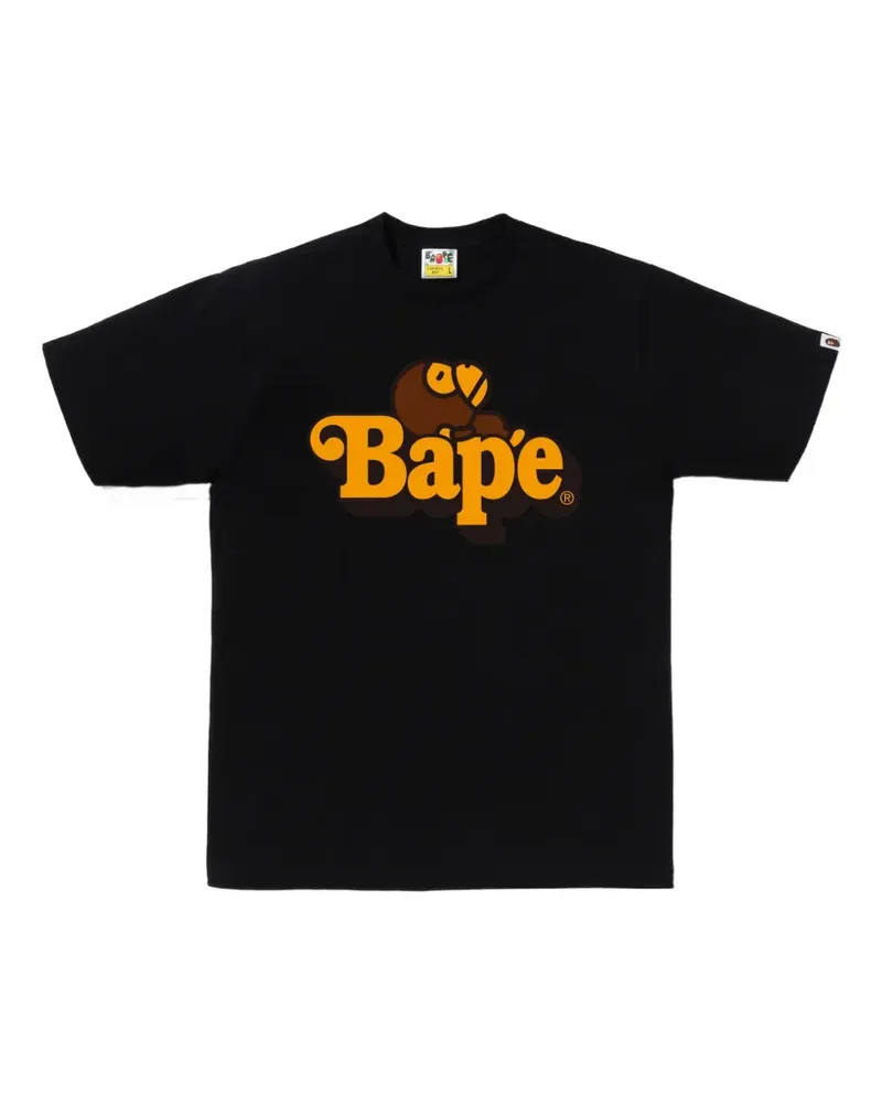 BAPE Milo on Big Ape T-Shirt - Schwarz Schwarz