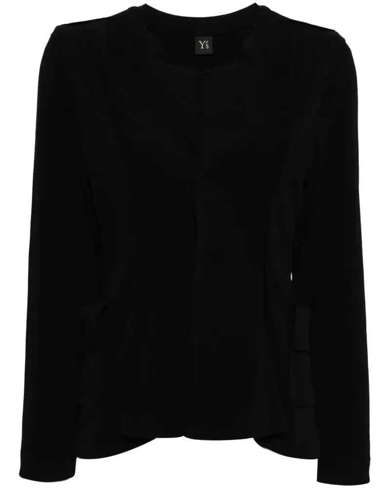 Yohji Yamamoto Marmaid Cardigan - Schwarz Schwarz