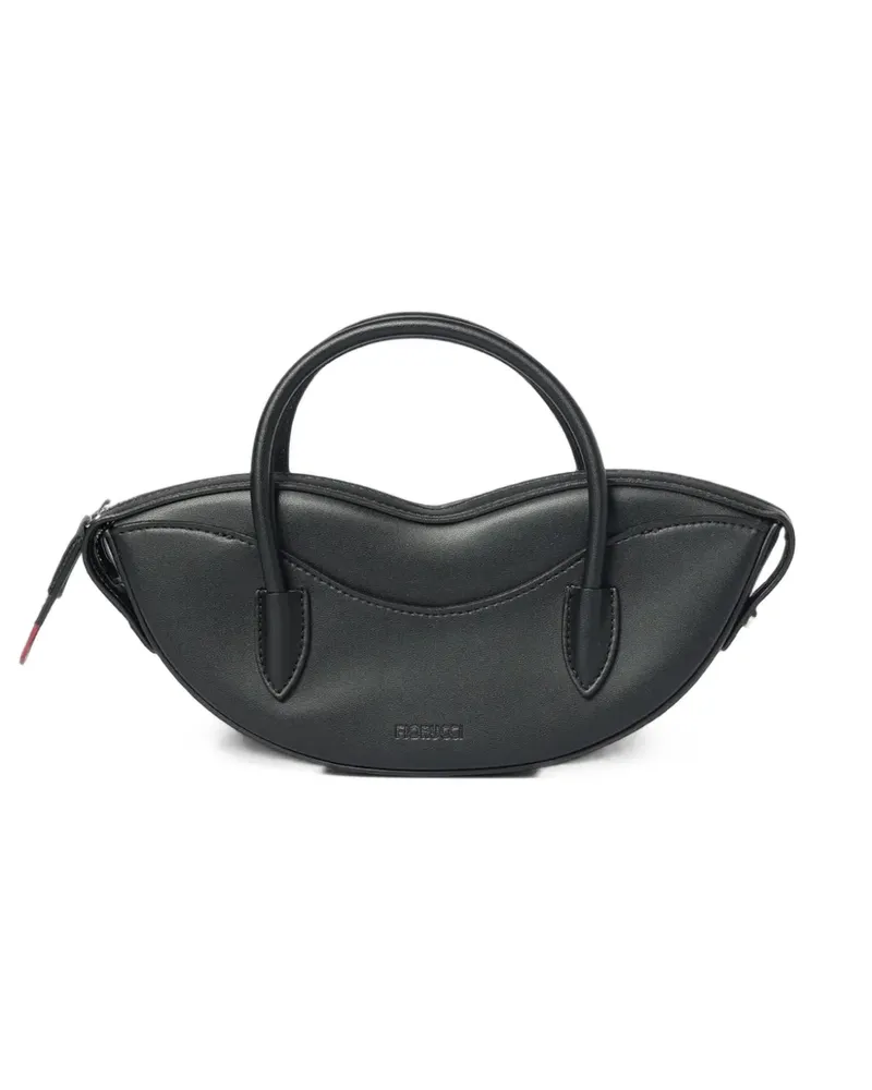 Fiorucci Mini Lips zip-up shoulder bag - Schwarz Schwarz