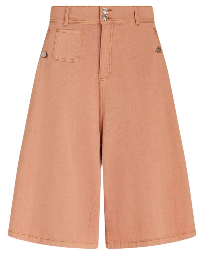 Etro Jeans-Shorts mit weitem Bein - Orange Orange