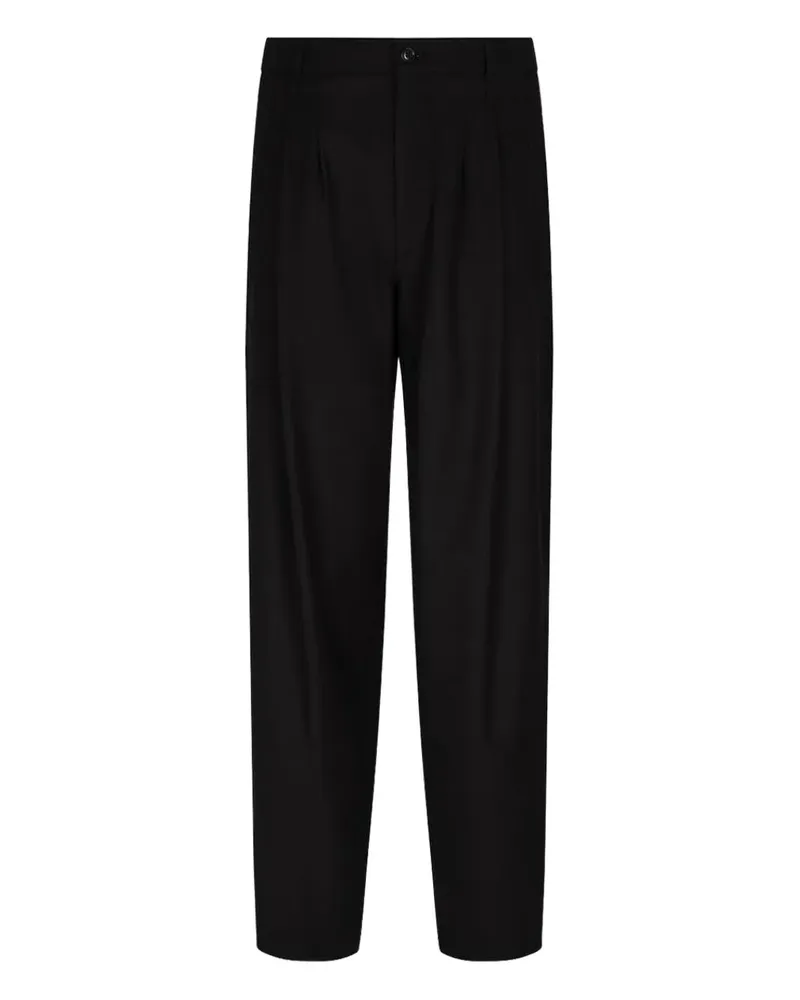 Giorgio Armani Hose mit Falten - Schwarz Schwarz