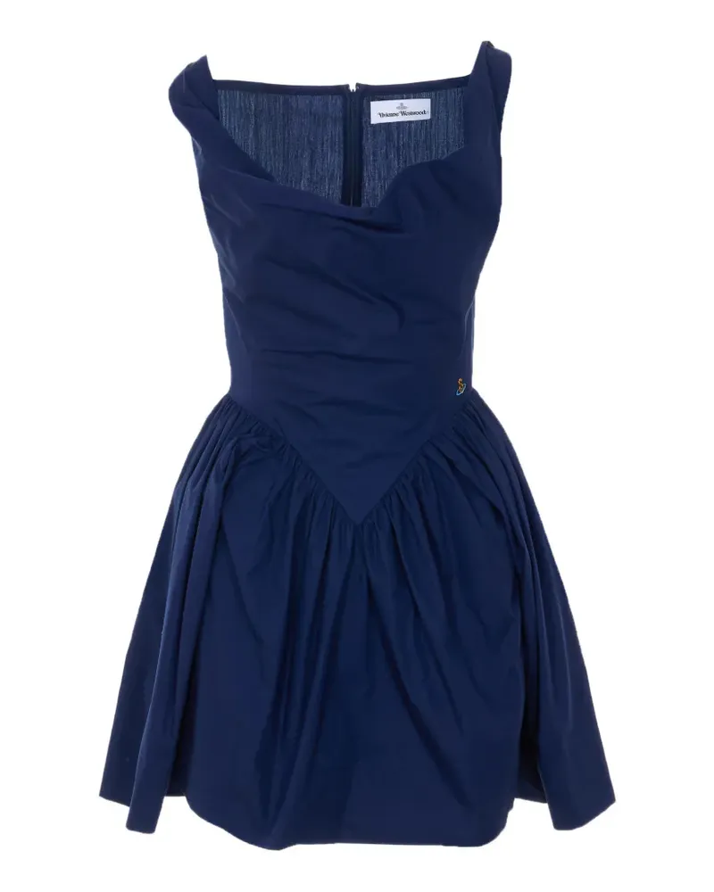 Vivienne Westwood orb embroidered mini dress - Blau Blau