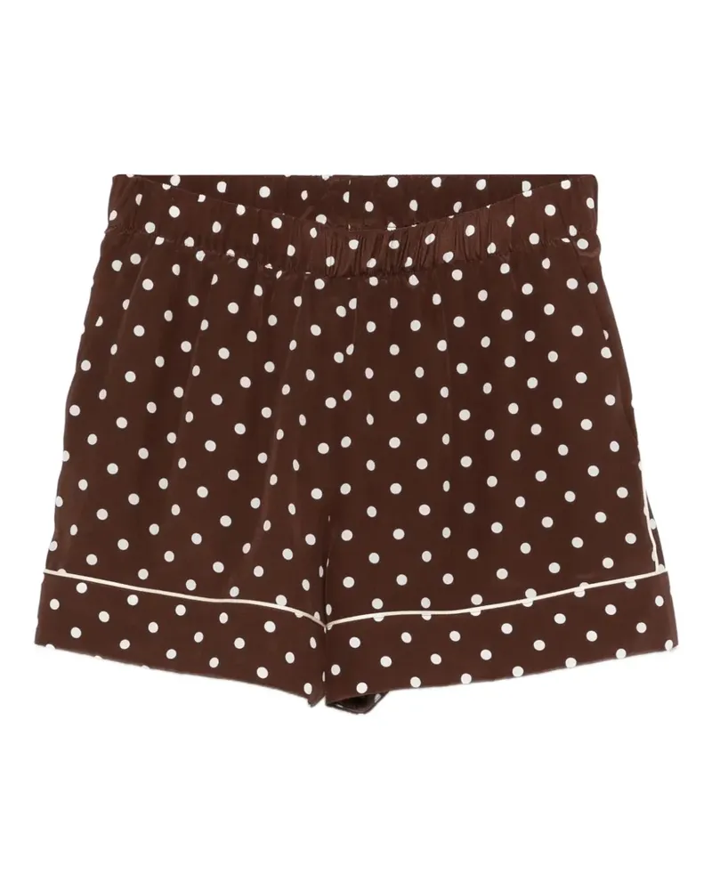 P.A.R.O.S.H. P.A.R.O H. Shorts mit Polka Dots - Braun Braun