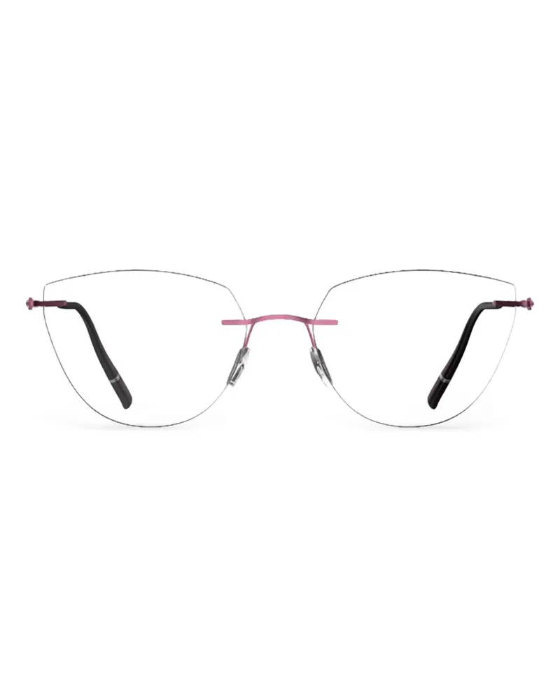 Silhouette The Refined cat-eye glasses - Silber Silber