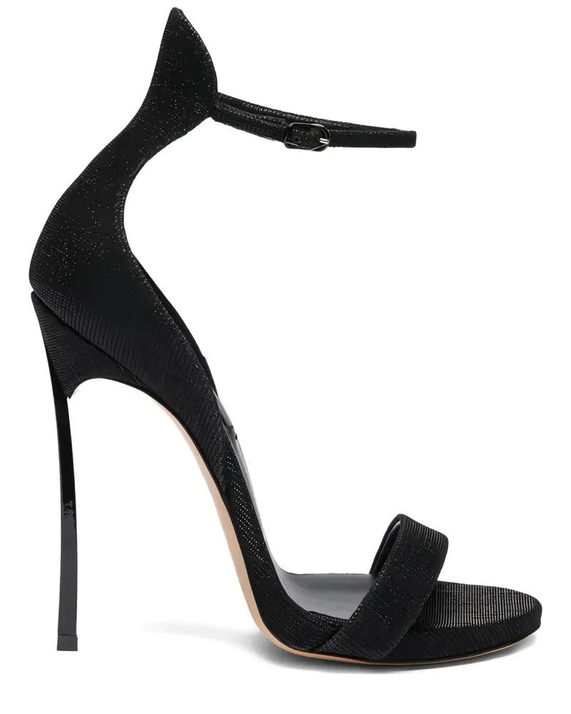 Casadei Sandalen mit Knöchelriemen 120mm - Schwarz Schwarz