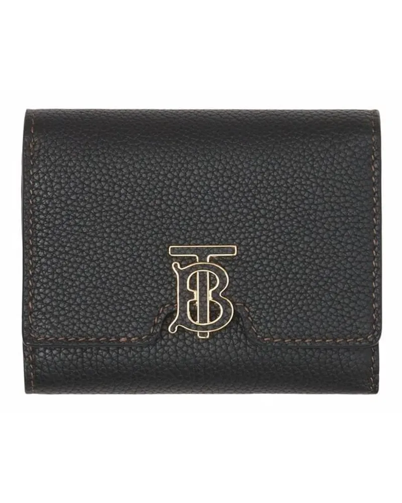 Burberry Portemonnaie mit Monogramm Schwarz